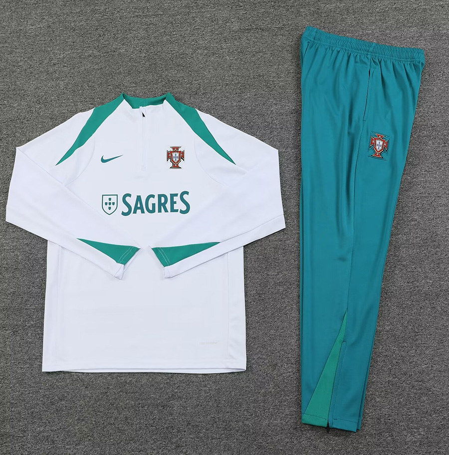2024-25 Portugal Half zipper training suit