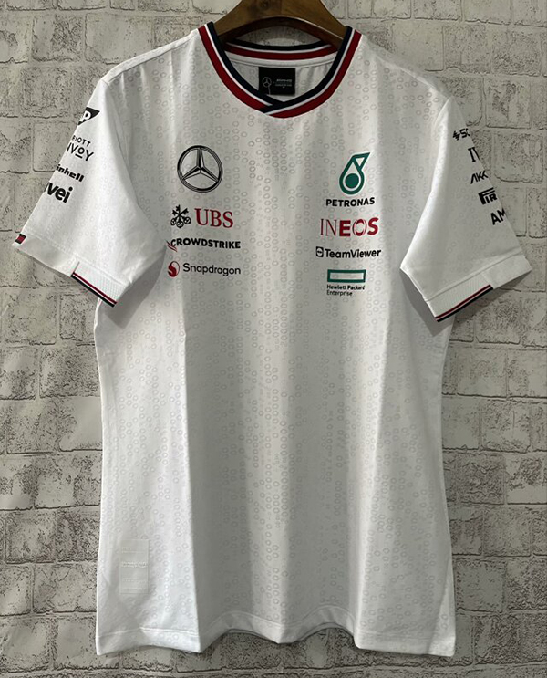 2024 F1 Formula Mercedes white t-shirt