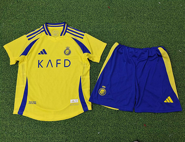 2024-25 Al Nassr home player version kids