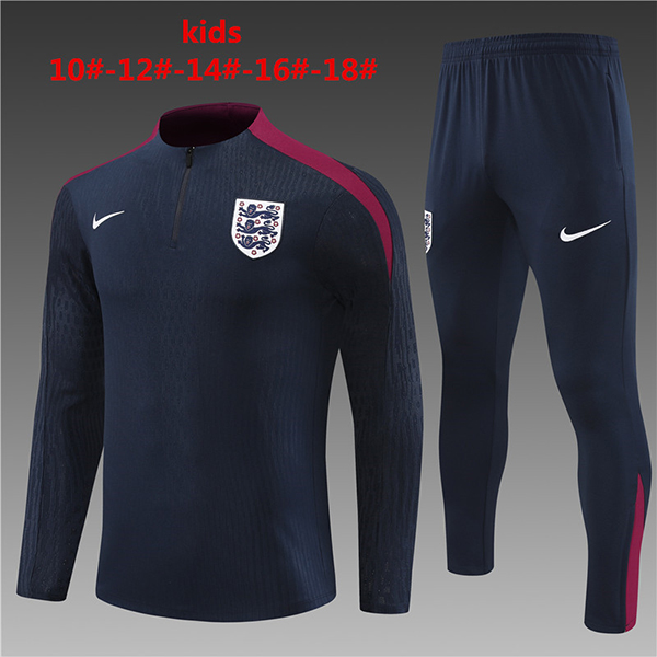 2024-25 England Half zipper Kids training suit