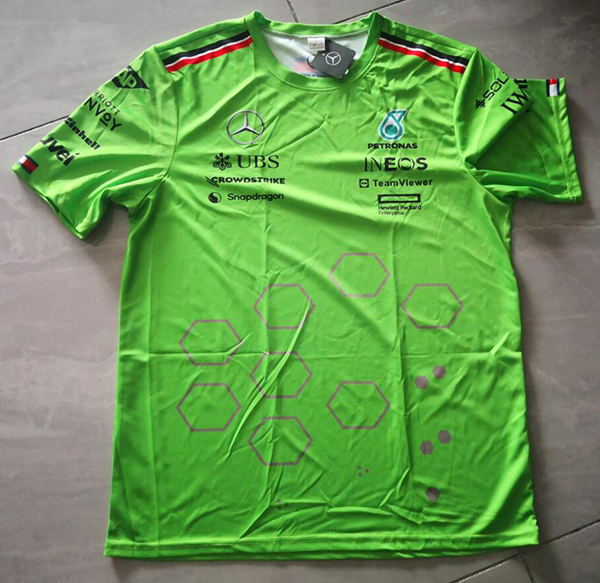 2024 F1 Formula Mercedes green t-shirt