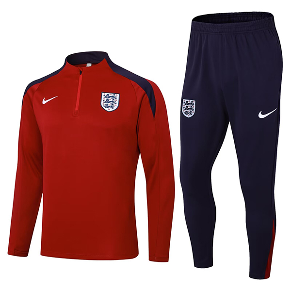 2024-25 England Red Half zipper training suit