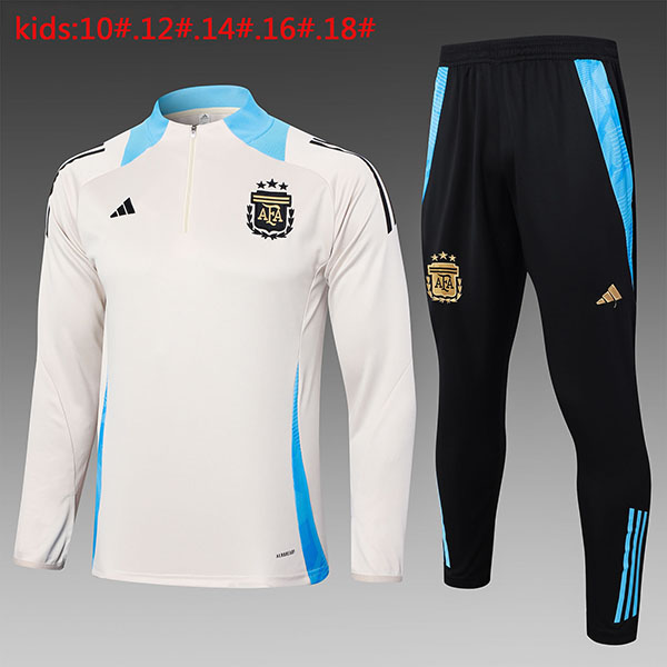 2024 -25 Argentina Half zipper KIDS Training suit