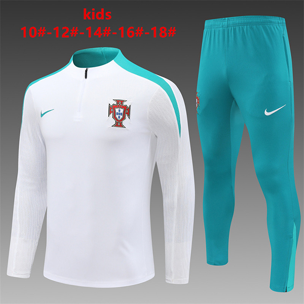 2024-25 Portugal Half zipper kids Training suit