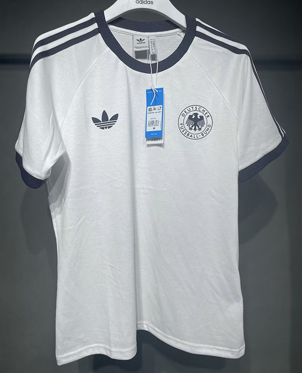 2024-25 Germany White Retro style T-SHIRT