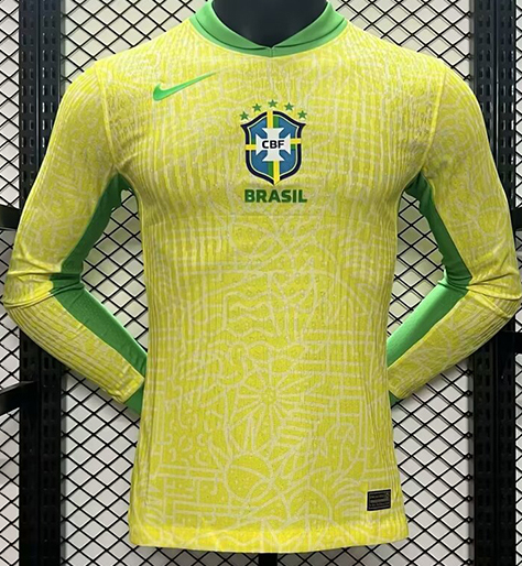 2024-25 Brazil home long sleeve player version