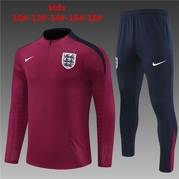 2024-25 England Half zipper Kids training suit