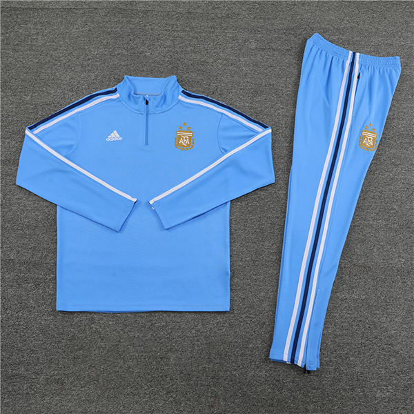 2024 -25 Argentina Blue Half zipper Training suit