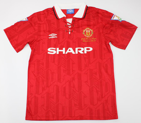 Man 92-93 champion version Retro home